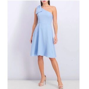 GAL MEETS GLAM Yvonne One Shoulder With Bow Dress Size 14 New With Tags